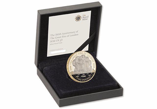 752V - 2016 Great Fire of London Silver Proof £2 (4)